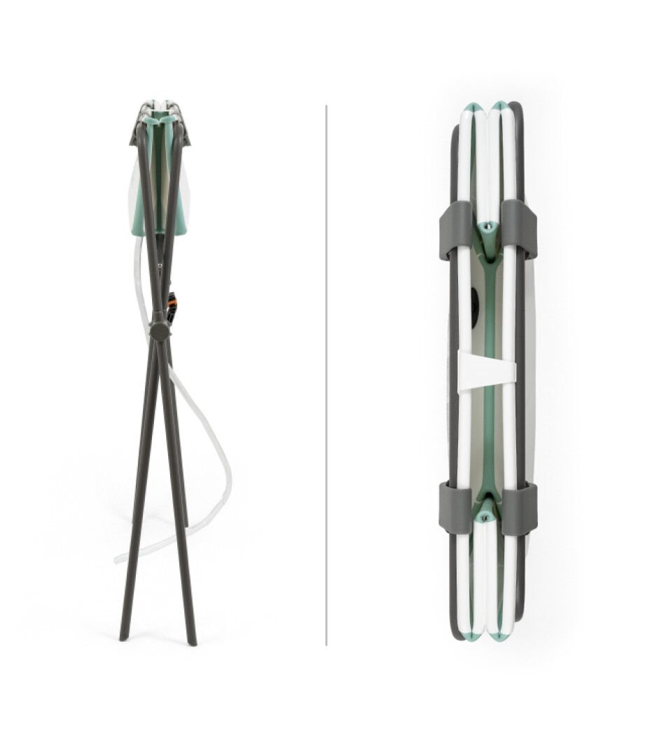 Stokke® Flexi Bath® Stand with Stokke® Flexi Bath® White Aqua bath tub. Folded. galery image 6